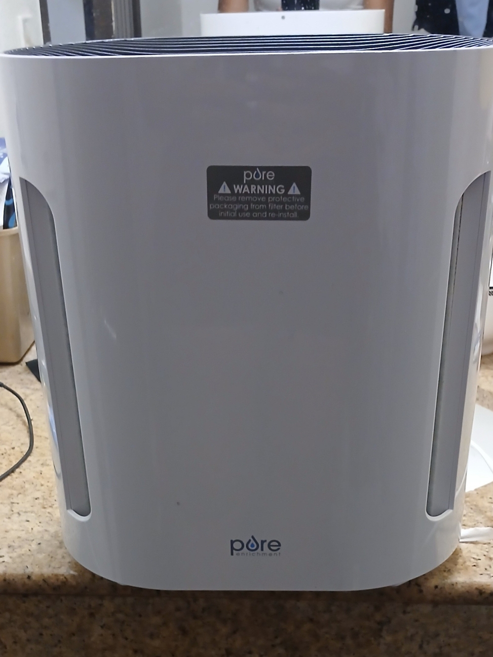 White Portable Air Purifier - Compact Home Use